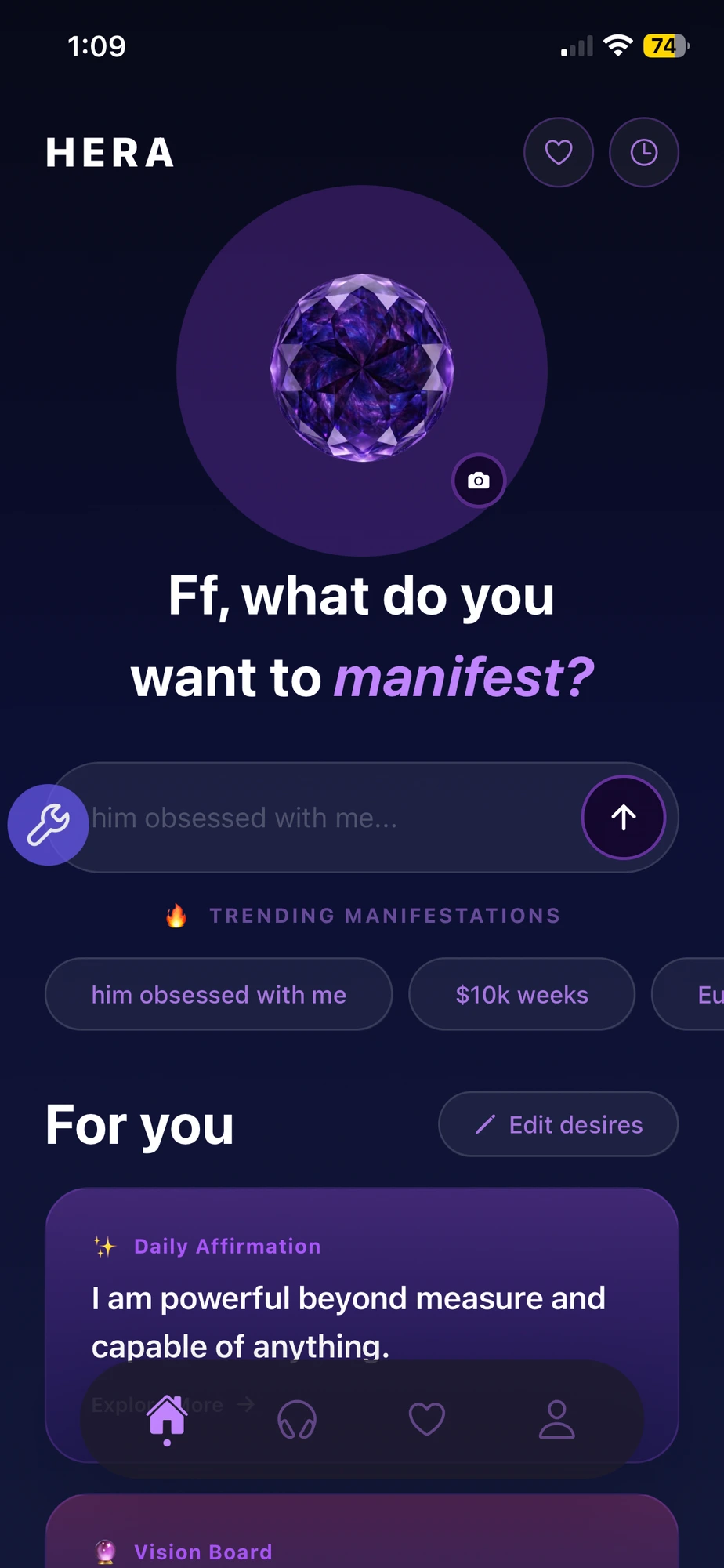 Manifest on demand