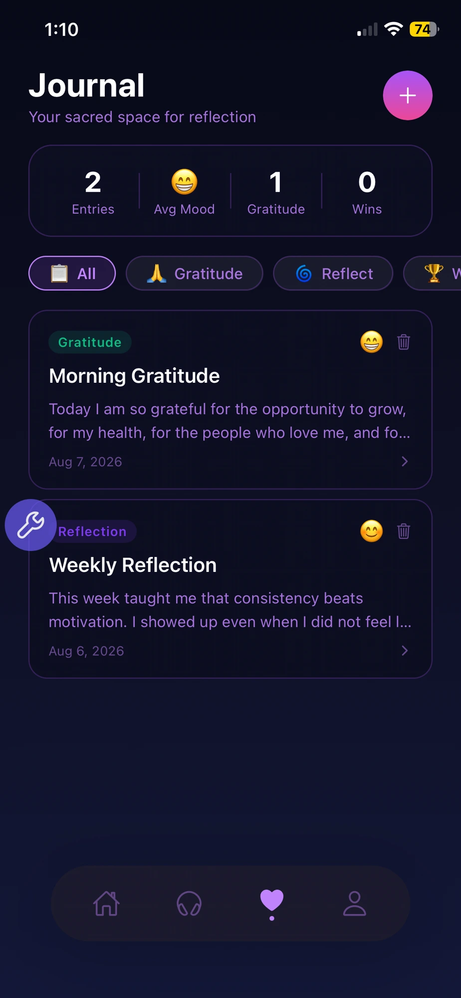Your sacred journal